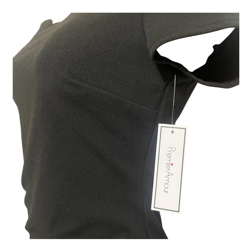 Premier Amour Classic Black Dress - Picture 4 of 6
